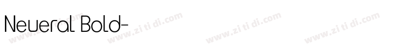 Neueral Bold字体转换